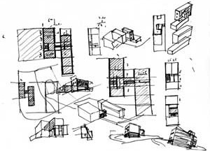 Casa Milhundos, croquis
