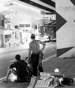 Moradores de rua no centro de São Paulo<br />Foto Andréa Ramos Rosa 
