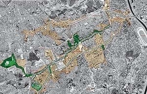 Operação Urbana Vila Sônia. Plano-Referência de Intervenção e Ordenação Urbanística.<br />Vista de conjunto da área de atuação 