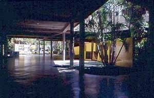 Work of V. Vassarely. Plaza Cubierta. <br />Foto Ximena Bolívar 