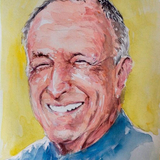 Richard Rogers (Firenze, 23 jul. 1933 – Londres, 18 dez. 2021)
<br />Retrato em aquarela de André Marques 