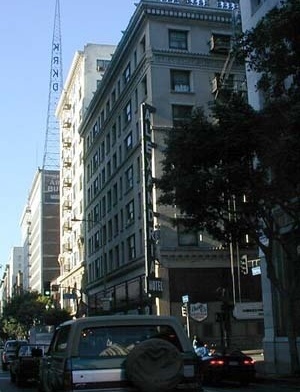 LA, Antigo Hotel Alexandria, 1907. na esquina da Spring com a 5th Street.  [http://www.you-are-here.com]