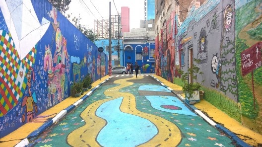 Rua Lins depois das intervenções<br />Foto Rodrigo de Moura 