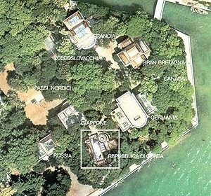 Localização do Pavilhão da Coréia [Pavilhão Coreano]