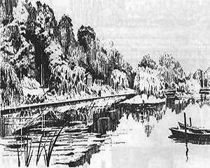 Perspectivas de setores do Parque España [Revista A/mbiente, n. 46, julio 1985, La Plata]