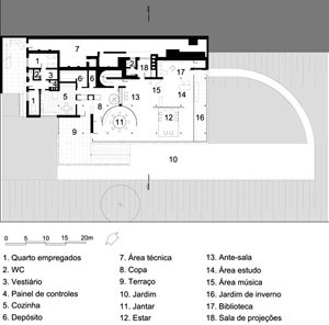 Planta pavimento inferior<br />Desenho da autora 