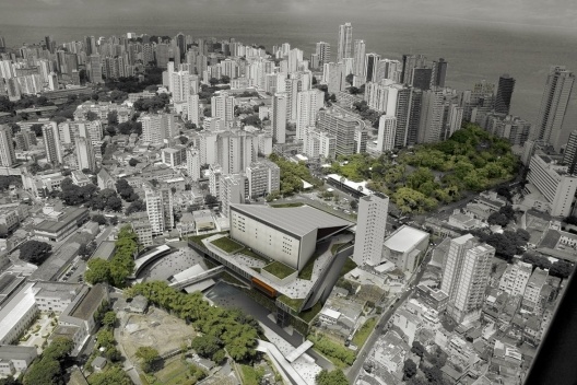 Complexo Teatro Castro Alves, inserção urbana, Salvador, 1º lugar concurso. Estúdio América, 2010<br />Imagem escritório 