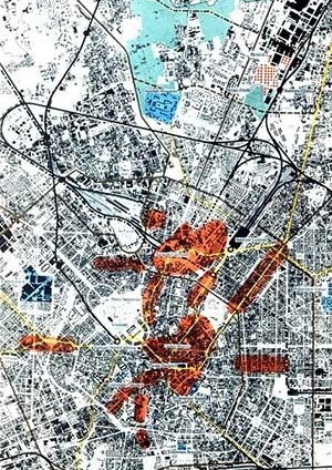 Estudo – Inserção do projeto no contexto urbano de Milão
