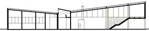 Imagem 04 - Corte da casa J. B. Vilanova Artigas [Fundação Vilanova Artigas]