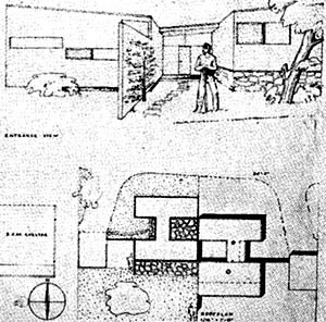 Imagem 17 - Casa “H”, Designs for post-war living, Marcel Breuer, 1943 [Art and Architecture]
