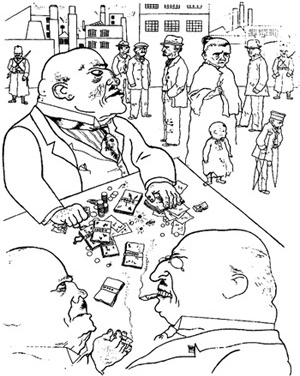 Las ranas de propiedad<br />George Groz, 1921 