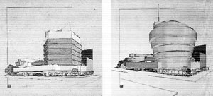 Estudos para o Museu Guggenheim. Frank Lloyd Wright