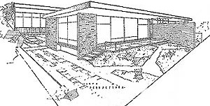 Residência 2, Engº Arquiteto Camilo Porto de Oliveira, Belém, década de 60. Elevação frontal