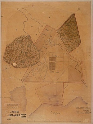 Fig. 2: Planta do Jardim Botânico 1863 [Arquivo Nacional]