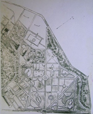 Fig. 3: Planta do Jardim de Versalhes [VERCELLONI, (1991) Atlas historique des jardins européens]
