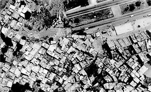 Vista aérea da Rocinha, Rio de Janeiro<br />Foto P. Seiblitz 