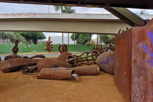 O Viaduto das Artes em Belo Horizonte, sede da Exposição “Outros Territórios”, curadoria e projeto expográfico Vazio S/A, abr. 2019/ jun. 2019<br />Foto Carlos Teixeira 