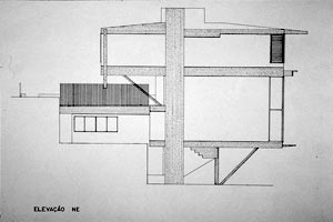 Res. Cunha Lima, 1958, corte [Acervo do Arquiteto]