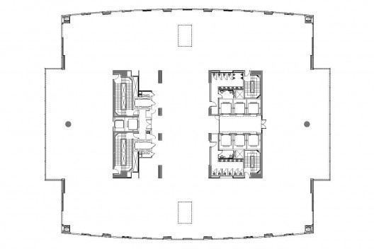 Edifício Eldorado Business Tower, planta pavimento tipo 25 a 31<br />Aflalo & Gasperini Arquitetos 