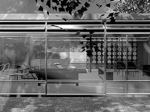 Perspectiva externa. Residência número “2”, Eduardo Corona. Acrópole nº 210, 1956