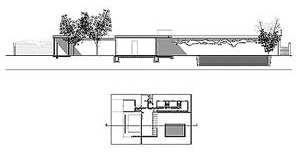 Corte. Residência número “2”, Eduardo Corona. Acrópole nº 210, 1956