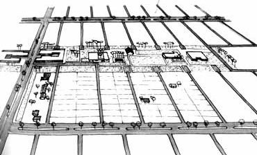 Croqui do arquiteto para o Plano de Angélica<br />Croqui Jorge Wilheim 