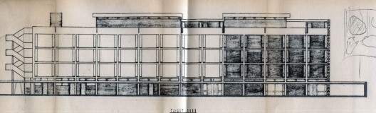 Pierre Jeanneret, Domingo Escorsa y Jean Prouvé. Centro de Aprendizaje Público. Béziers (1951-1959) [Arxiu Nacional de Catalunya]