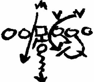 Diagrama de movimento no futebol, segundo Tschumi