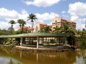 Grande Hotel Araxá (Luiz Signorelli,1936), Paisagismo de Roberto Burle-Marx<br />Foto Danilo Matoso Macedo  [Andrade Júnior (Francisco Bolonha, 1945)]