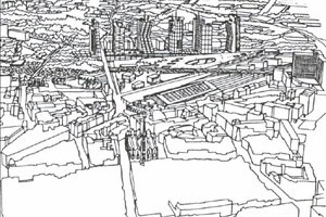 Paisagem de Lille -  Euralille de R. Koolhaas