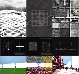 Esquemas estruturais, morfologia urbana : projeto para concurso para cidade multifuncional na Coréia de A; P. Ortega