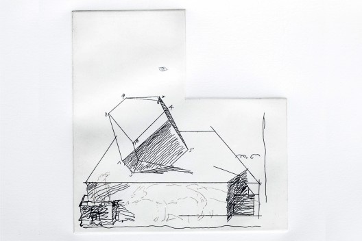 01. Marco do Valle, Sólido de Melancolia I: síntese da relação de Deus com o homem de cinco sentidos, água-forte, 20,2X19,3 cm, 2016<br />Foto divulgação 