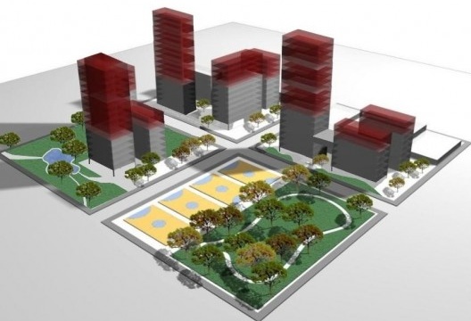Outorga onerosa do direito de construir em área de operação urbana. Marrom: potencial adicional de construção; amarelo: contrapartida<br />Imagem divulgação  [Website Secretaria Municipal de Urbanismo e Licenciamento]