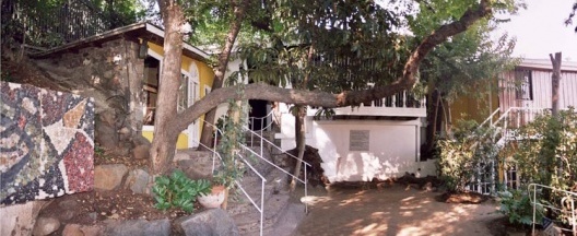 Casa Chascona, biblioteca e sala de leitura<br />Foto Nuria Álvarez Lombardero 