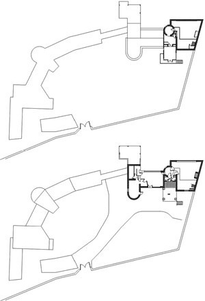 Casa de Isla Negra (1938-1945), plantas do primeiro e segundo piso