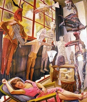 Estúdio do pintor, Diego Rivera, 1954