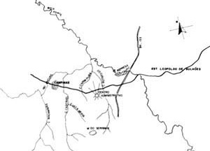 Sítio da cidade de Goiânia, s/ escala<br />Fonte: Cordeiro e Queiroz, p. 13 