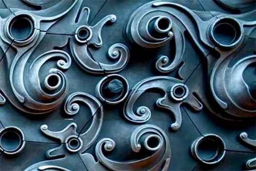 Detalhe do teto de Choice Market Café, no Brooklin, de Evan Douglis, 2010
<br />Foto divulgação  [capa do livro de Antoine Picon, Ornament. The Politics of Architecture and Subjectivity]