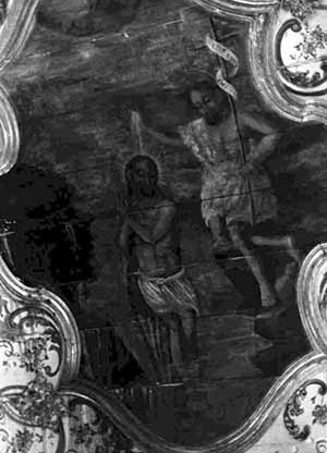 Igreja Matriz de Nossa Senhora do Rosário, Interior com painéis em madeira. Acervo: IPHAN.  [www.iphan.gov.br.]
