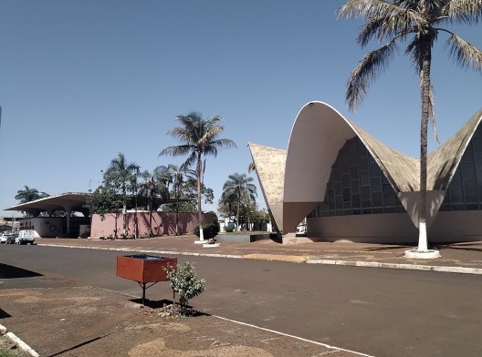 Centro Cívico de Miguelópolis, Miguelópolis SP, anos 1970. Arquiteto José Luiz Leporace Silva<br />Foto Mauro Ferreira 