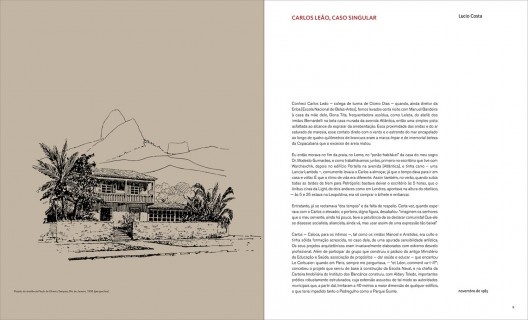 Páginas internas do livro <i>Carlos Leão: arquitetura</i>, organização de Jorge Czajkowski, Claudia Pinheiro, Sula Danowski e Roberto Conduru