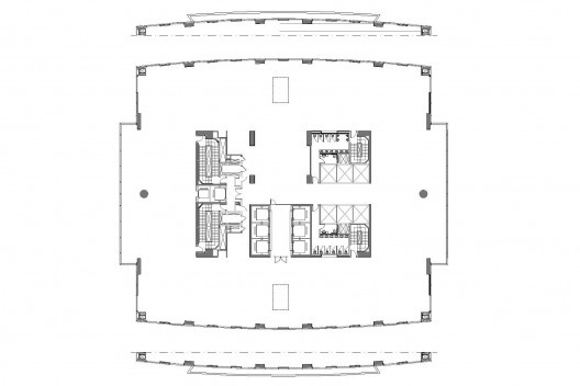Edifício Eldorado Business Tower, planta pavimento tipo 15 a 19<br />Aflalo & Gasperini Arquitetos 