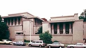 Templo Unitário de Oak Park, Illinois, 1906. Arquiteto Frank Lloyd Wright<br />Foto de Mary Ann Sullivan, Professor of English and Art History, Bluffton College 