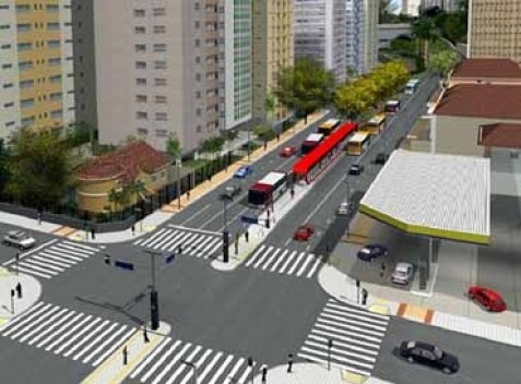 Sistema Interligado de Transporte Coletivo. Reurbanização do Corredor 9 de Julho [Secretaria Municipal de Transportes]