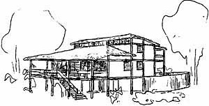 Casa Thiago de Mello, croquis, Barreirinha AM. Lúcio Costa, 1978