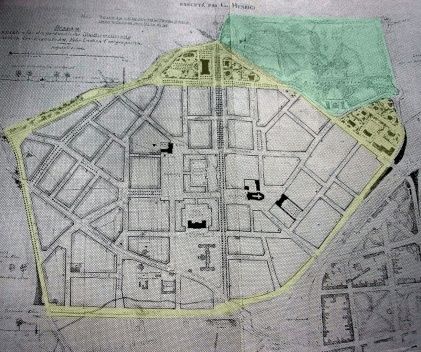 Dessau. Destacamos o anel periférico e seu parque principal [FREIRE, 1911]