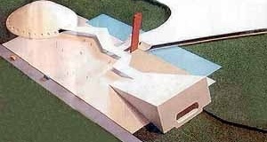 Maquete do Teatro do Ibirapuera, arquiteto Oscar Niemeyer [Jornal da Tarde, 12 fev. 2003]