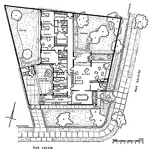Residência do Arquiteto, 1944. Planta baixa [Acervo Digital Rino Levi FAU PUC-Campinas]
