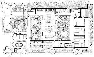 Residência Castor Delgado, 1958. Planta baixa [Acervo Digital Rino Levi FAU PUC-Campinas]