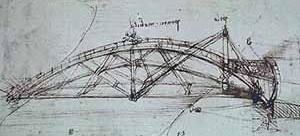 Ponte giratória, Leonardo da Vinci